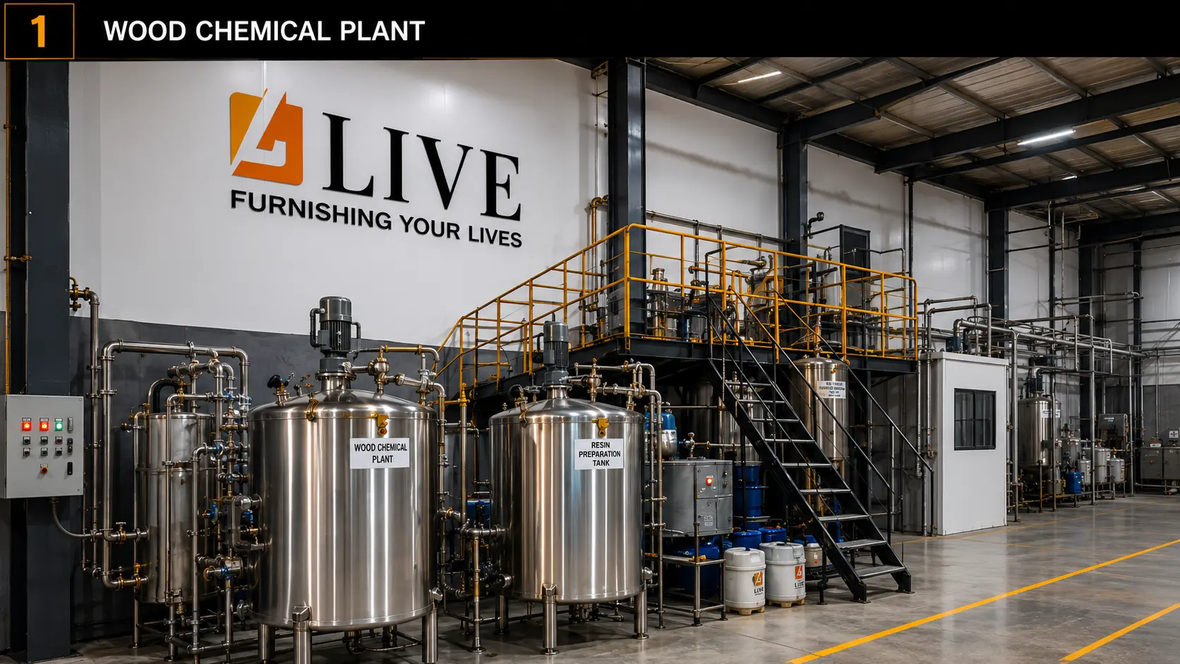 In-House Wood Chemical Treatment & Resin Plant
